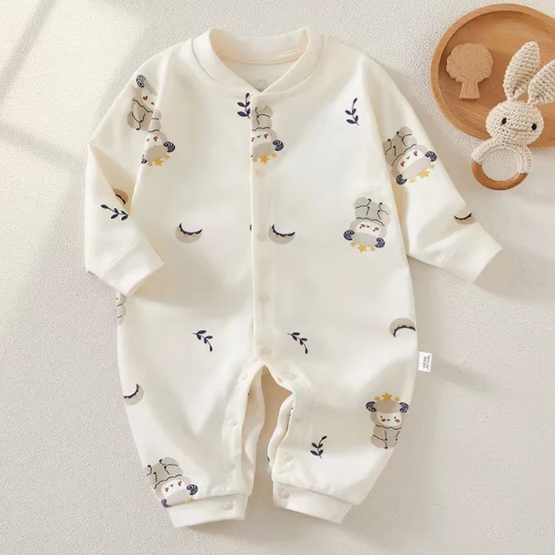 Purenest – Long Sleeve Cotton Baby Romper for Boys & Girls