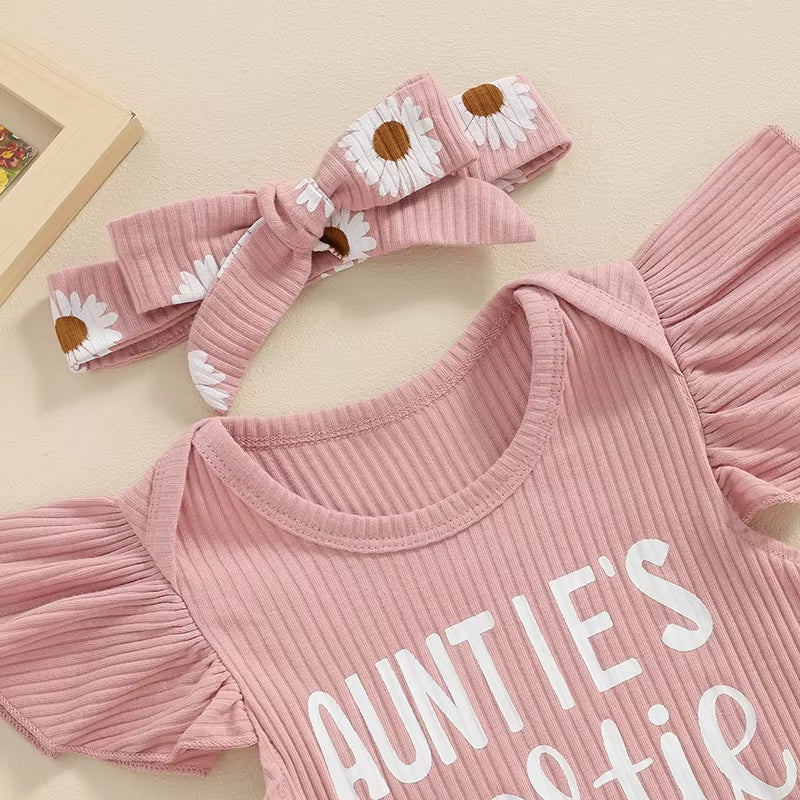 Auntielove – 3-Piece Summer Set for Baby Girls