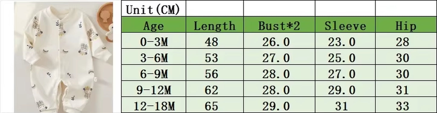 Purenest – Long Sleeve Cotton Baby Romper for Boys & Girls