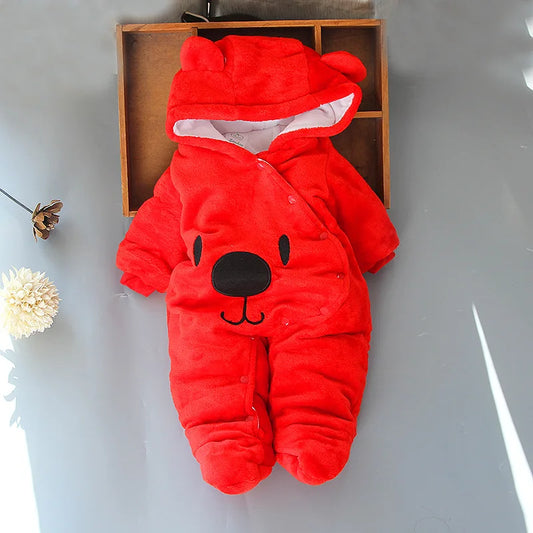Snuggly Snowsuit for Tiny Adventurers: 2025 Edition Baby Houdini Hooded Overalls - Perfect for Chilling Like a Champ!