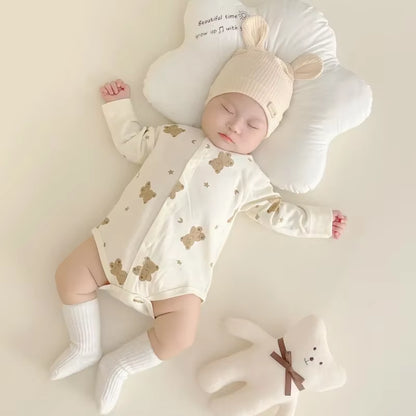 Purenest – Long Sleeve Cotton Baby Romper for Boys & Girls